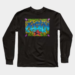 Graffiti Style AUSTIN Piece Long Sleeve T-Shirt